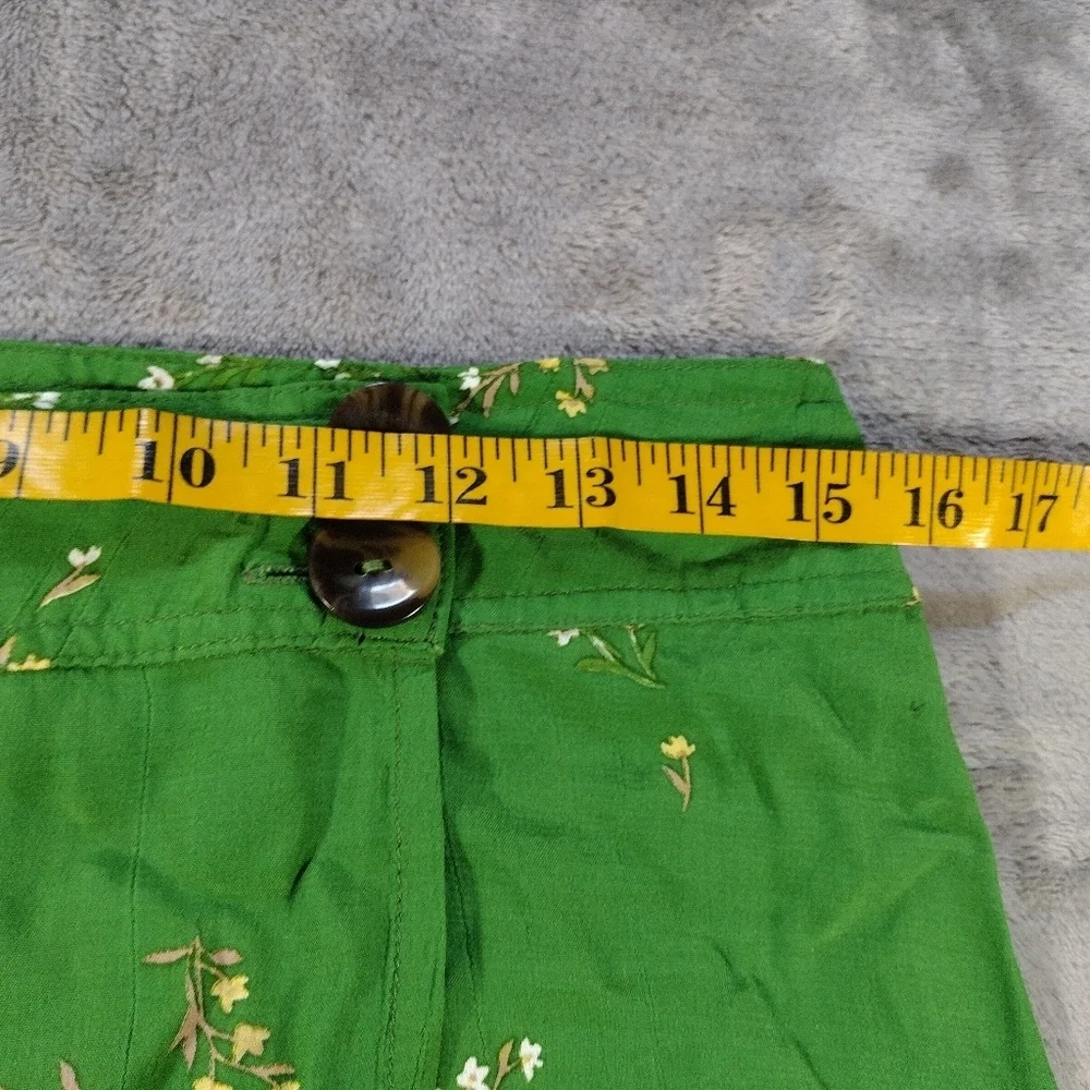 Faithfull The Brand Valois Floral Midi Skirt Womens Size 6 Green Wrap Boho Style